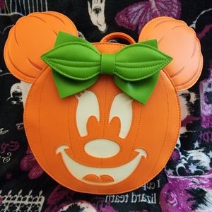 Loungefly Glow in the Dark Minnie Mouse Pumpkin Backpack